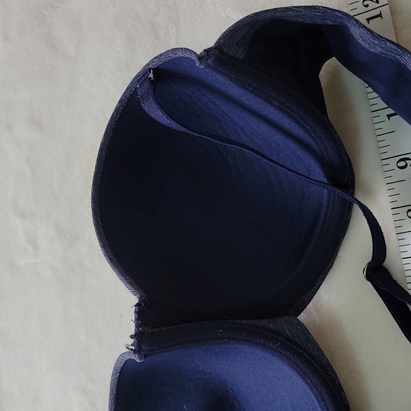 🧸 AERIE HEATHER NAVY DARK BLUE STRAPLESS OR STRAP T SHIRT COMFORT EVERYDAY BRA - Picture 7 of 8